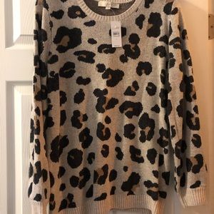 Brand new loft leopard sweater